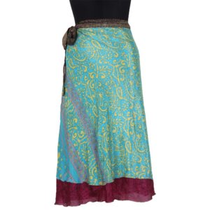 Medium Size Vintage Silk Magic Wrap Skirt