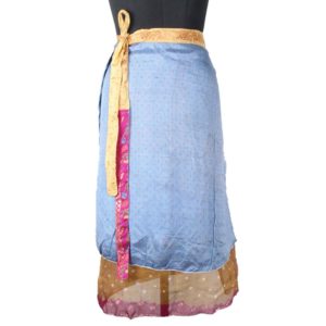 Medium Size Vintage Silk Magic Wrap Skirt SWM030