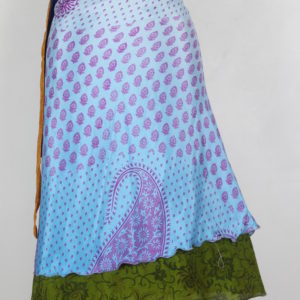 Medium Size Vintage Silk Magic Wrap Skirt SWM067