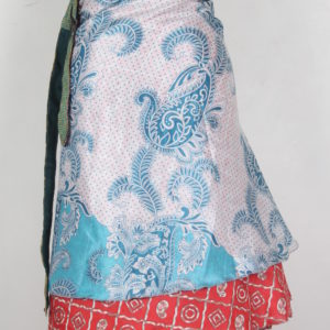 Medium Size Vintage Silk Magic Wrap Skirt SWM069