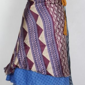 Medium Size Vintage Silk Magic Wrap Skirt SWM074