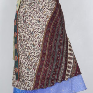 Medium Size Vintage Silk Magic Wrap Skirt SWM075