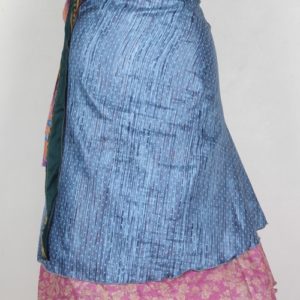 Medium Size Vintage Silk Magic Wrap Skirt SWM077