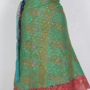 Medium Size Vintage Silk Magic Wrap Skirt SWM084