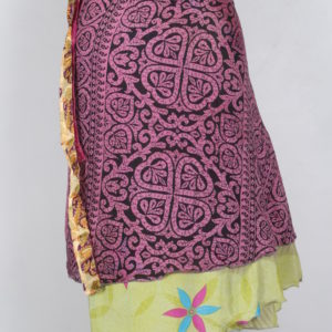 Medium Size Vintage Silk Magic Wrap Skirt SWM085
