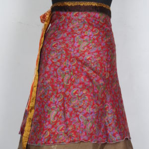 Medium Size Vintage Silk Magic Wrap Skirt SWM113