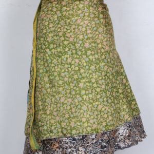 Medium Size Vintage Silk Magic Wrap Skirt SWM115