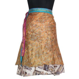 Medium Size Vintage Silk Magic Wrap Skirt SWM120