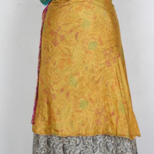 Medium Size Vintage Silk Magic Wrap Skirt SWM123