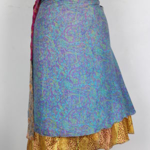 Medium Size Vintage Silk Magic Wrap Skirt SWM126