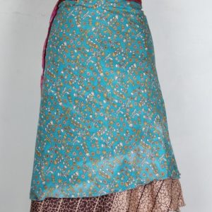 Medium Size Vintage Silk Magic Wrap Skirt SWM127