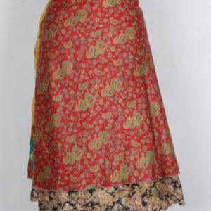 Medium Size Vintage Silk Magic Wrap Skirt SWM129