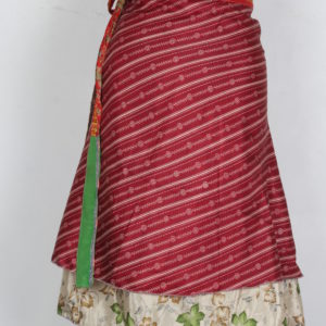Medium Size Vintage Silk Magic Wrap Skirt SWM131