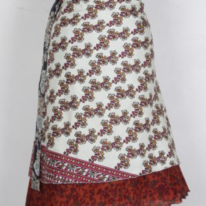 Medium Size Vintage Silk Magic Wrap Skirt SWM137