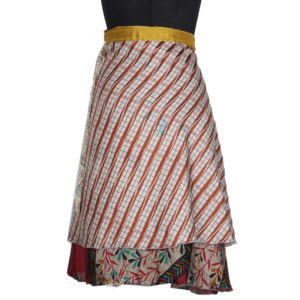 Medium Size Vintage Silk Magic Wrap Skirt SWM139
