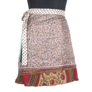 Mini Size Vintage Silk Magic Wrap Skirt SWS118
