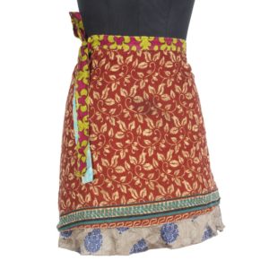 Mini Size Vintage Silk Magic Wrap Skirt SWS120