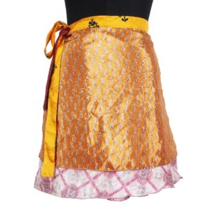 Mini Size Vintage Silk Magic Wrap Skirt SWS126