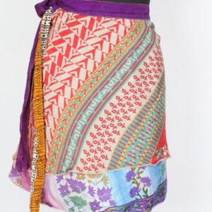 Mini Size Vintage Silk Magic Wrap Skirt SWS148