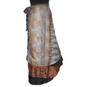 Vintage Silk Magic Wrap Skirt SW1901