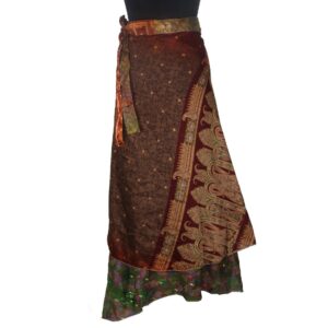 Vintage Silk Magic Wrap Skirt SW1904