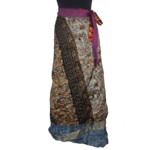 Vintage Silk Magic Wrap Skirt SW1905