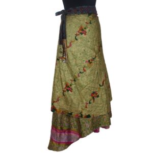 Vintage Silk Magic Wrap Skirt SW1909