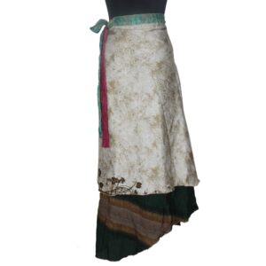Vintage Silk Magic Wrap Skirt SW1911