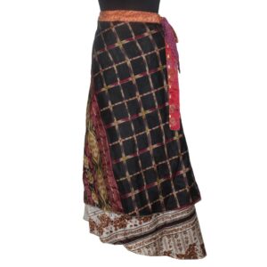 Vintage Silk Magic Wrap Skirt SW1913