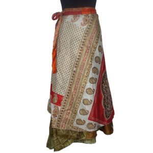 Vintage Silk Magic Wrap Skirt SW1916