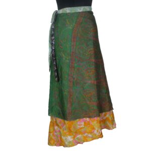 Vintage Silk Magic Wrap Skirt SW1921