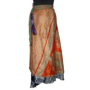 Vintage Silk Magic Wrap Skirt SW1932