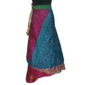 Vintage Silk Magic Wrap Skirt SW1936