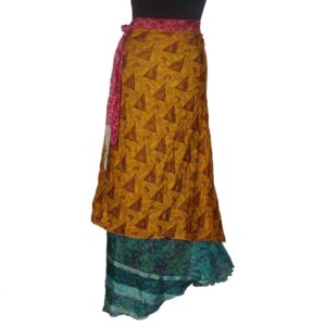 Vintage Silk Magic Wrap Skirt SW1937