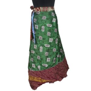 Vintage Silk Magic Wrap Skirt SW1939
