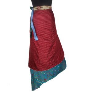 Vintage Silk Magic Wrap Skirt SW1941
