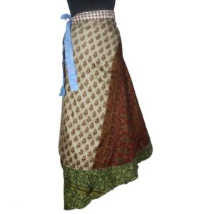Vintage Silk Magic Wrap Skirt SW1942
