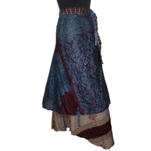 Vintage Silk Magic Wrap Skirt SW1943