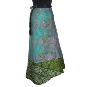 Vintage Silk Magic Wrap Skirt SW1949