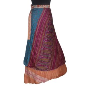 Vintage Silk Magic Wrap Skirt SW1950