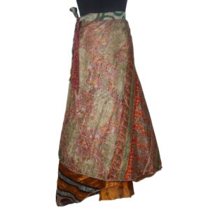 Vintage Silk Magic Wrap Skirt SW1952