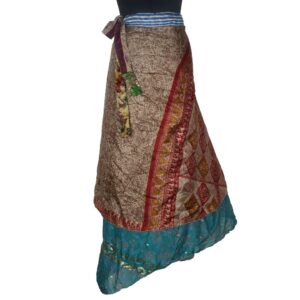 Vintage Silk Magic Wrap Skirt SW1954