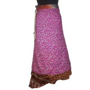 Vintage Silk Magic Wrap Skirt SW1958