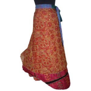 Vintage Silk Magic Wrap Skirt SW1963