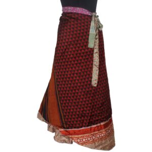 Vintage Silk Magic Wrap Skirt SW1965