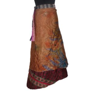 Vintage Silk Magic Wrap Skirt SW1969