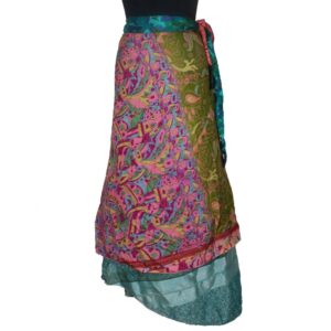 Vintage Silk Magic Wrap Skirt SW1976