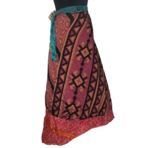 Vintage Silk Magic Wrap Skirt SW1980