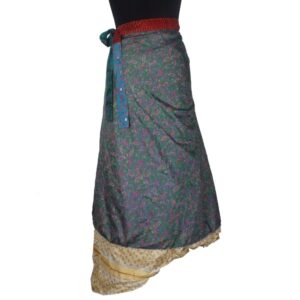 Vintage Silk Magic Wrap Skirt SW1981