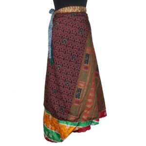 Vintage Silk Magic Wrap Skirt SW1983